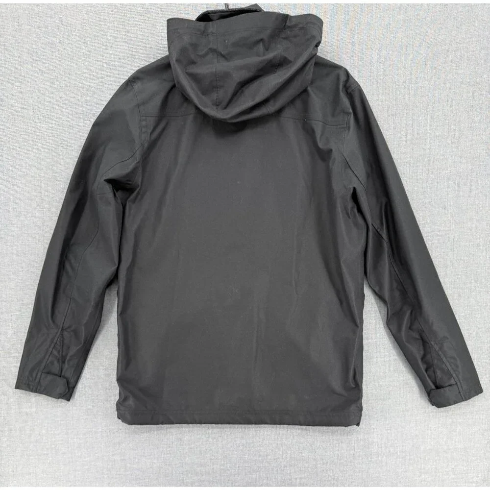 Prana M65 Olive Green Waterproof Jacket Hooded Mens M Rain Pockets - Picture 2 of 8